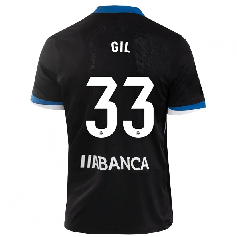 Danxen Mujer Camiseta Iker Gil #33 Negro Azul Blanco 2ª Equipación 2026/27 La Camisa México