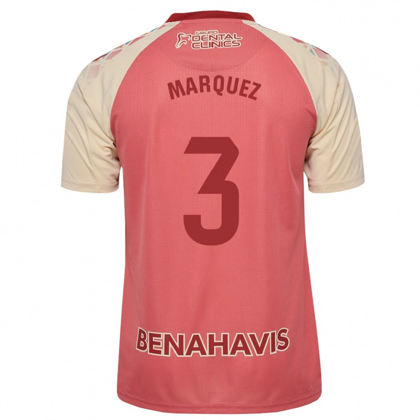 Danxen Mujer Camiseta David Márquez #3 Rosa Claro Azul Rojo 2ª Equipación 2026/27 La Camisa México