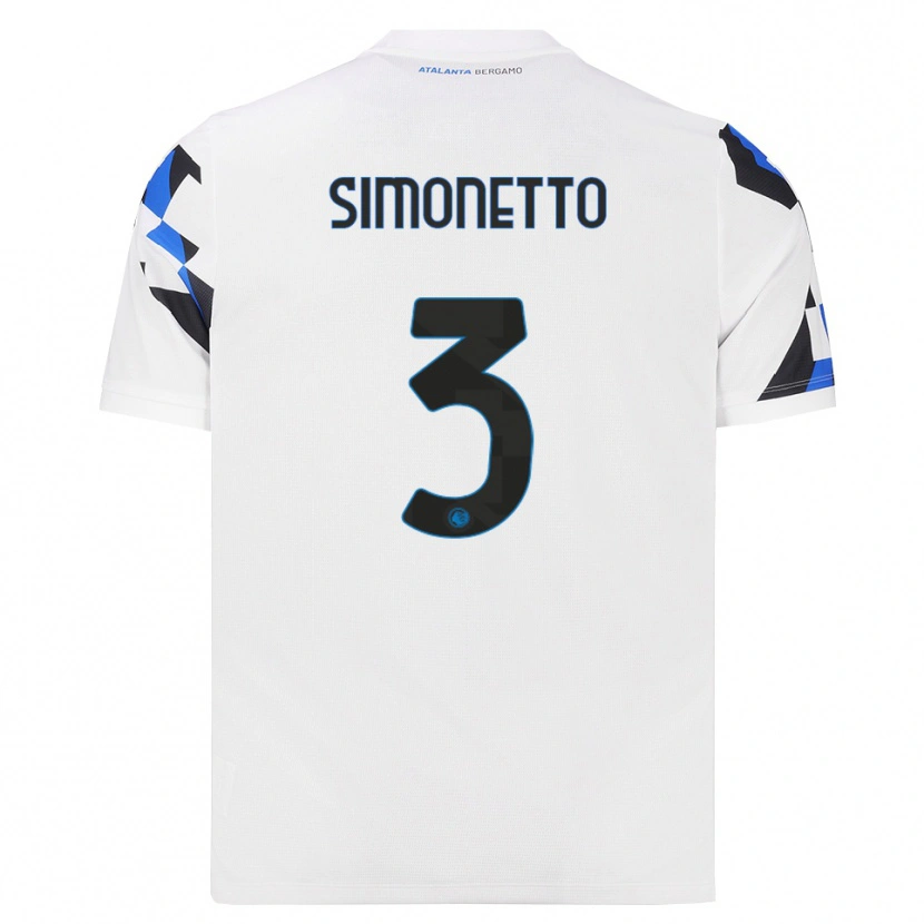 Danxen Mujer Camiseta Federico Simonetto #3 Blanco Rojo Azul 2ª Equipación 2026/27 La Camisa México