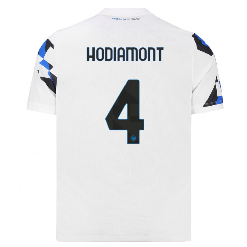 Danxen Mujer Camiseta Lyam Hodiamont #4 Blanco Rojo Azul 2ª Equipación 2026/27 La Camisa México