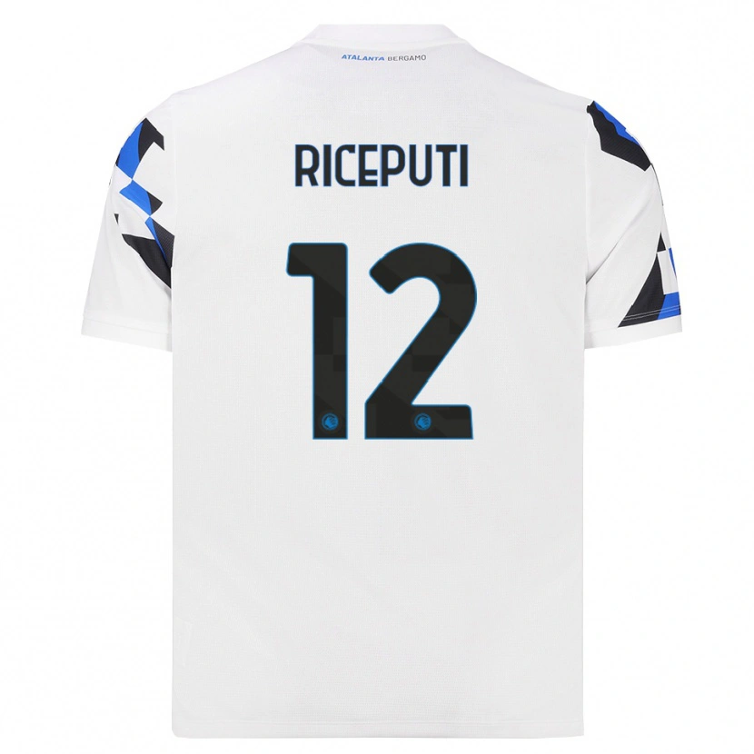 Danxen Mujer Camiseta Davide Riceputi #12 Blanco Rojo Azul 2ª Equipación 2026/27 La Camisa México