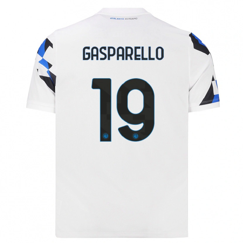 Danxen Mujer Camiseta Francesco Gasparello #19 Blanco Rojo Azul 2ª Equipación 2026/27 La Camisa México