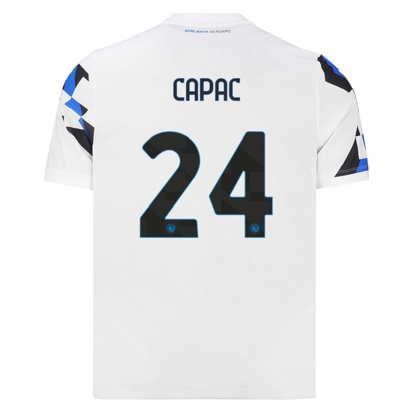 Danxen Mujer Camiseta Alexandru Capac #24 Blanco Rojo Azul 2ª Equipación 2026/27 La Camisa México
