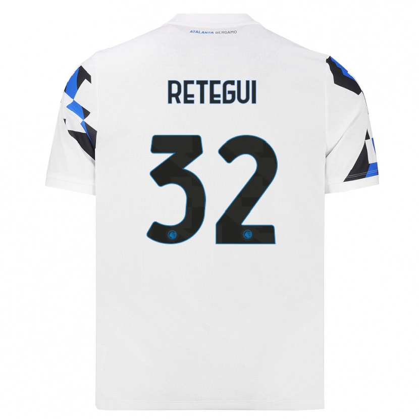 Danxen Mujer Camiseta Mateo Retegui #32 Blanco Rojo Azul 2ª Equipación 2026/27 La Camisa México
