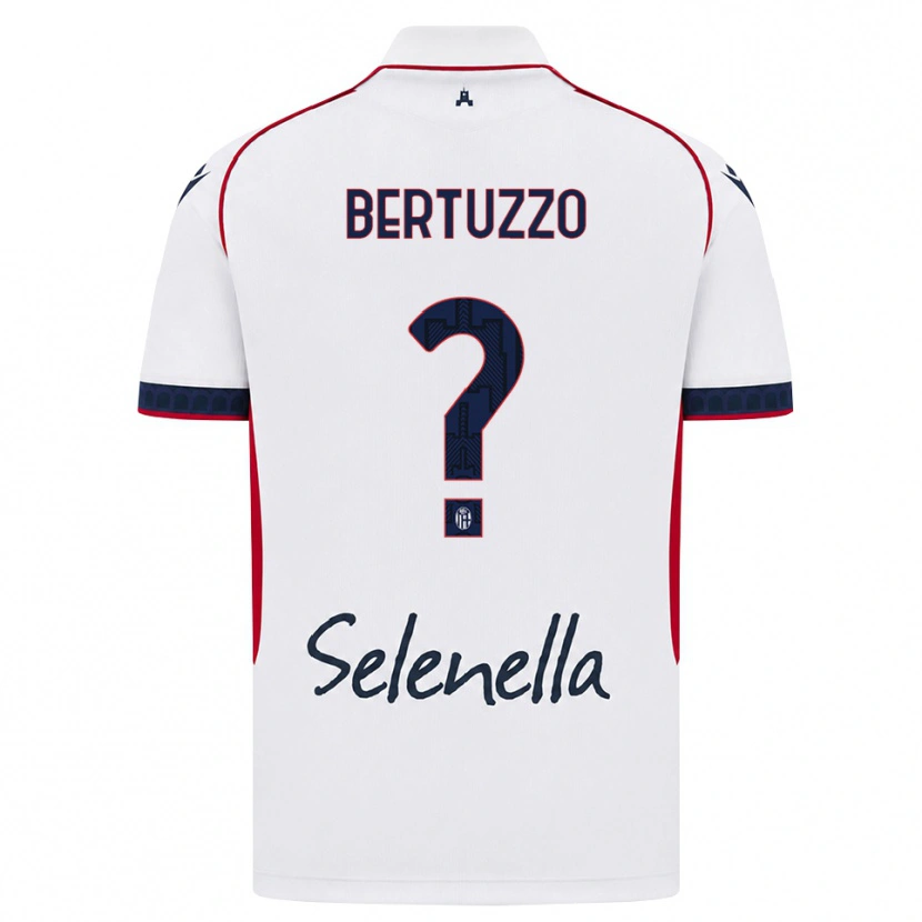 Danxen Mujer Camiseta Francesco Bertuzzo #0 Blanco Rojo Azul Real 2ª Equipación 2026/27 La Camisa México