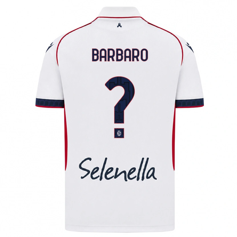 Danxen Mujer Camiseta Giacomo Barbaro #0 Blanco Rojo Azul Real 2ª Equipación 2026/27 La Camisa México