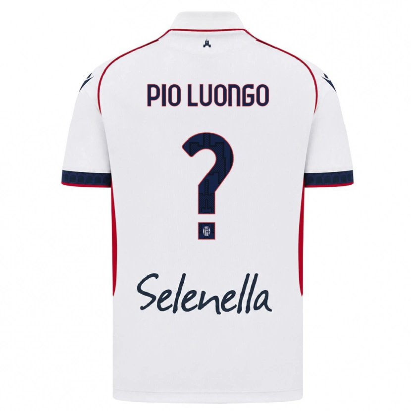Danxen Mujer Camiseta Francesco Pio Luongo #0 Blanco Rojo Azul Real 2ª Equipación 2026/27 La Camisa México