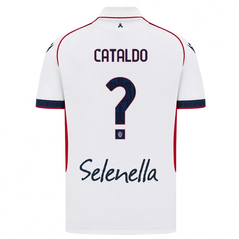 Danxen Mujer Camiseta Beatrice Cataldo #0 Blanco Rojo Azul Real 2ª Equipación 2026/27 La Camisa México