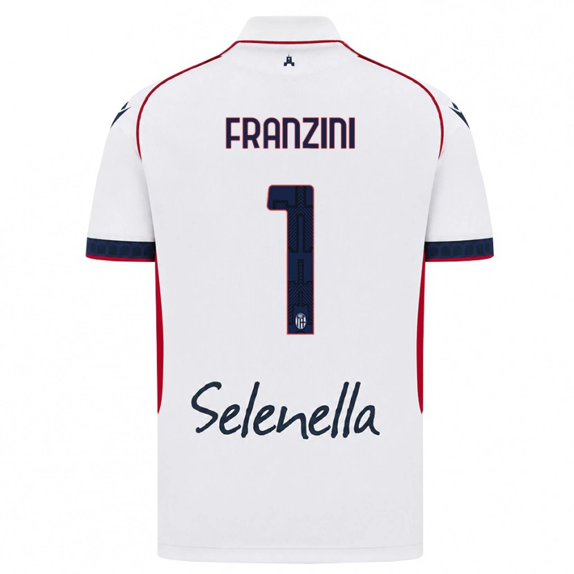 Danxen Mujer Camiseta Davide Franzini #1 Blanco Rojo Azul Real 2ª Equipación 2026/27 La Camisa México