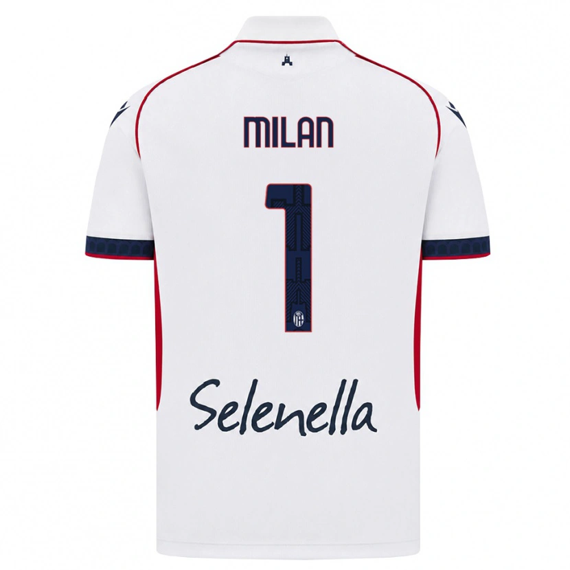 Danxen Mujer Camiseta Riccardo Milan #1 Blanco Rojo Azul Real 2ª Equipación 2026/27 La Camisa México