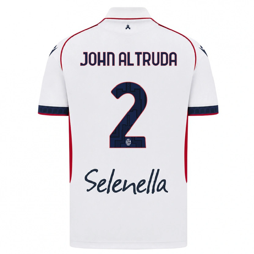 Danxen Mujer Camiseta Alessandro John Altruda #2 Blanco Rojo Azul Real 2ª Equipación 2026/27 La Camisa México