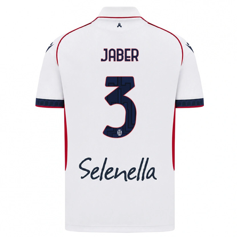 Danxen Mujer Camiseta Ali Jaber #3 Blanco Rojo Azul Real 2ª Equipación 2026/27 La Camisa México