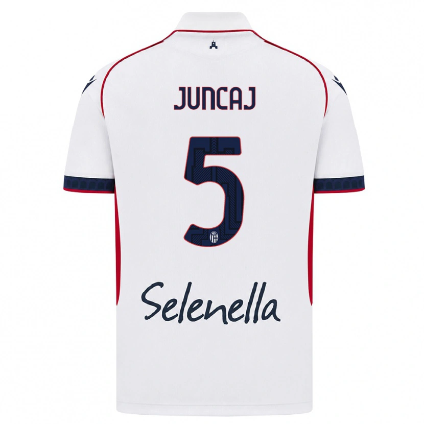 Danxen Mujer Camiseta Flavio Juncaj #5 Blanco Rojo Azul Real 2ª Equipación 2026/27 La Camisa México