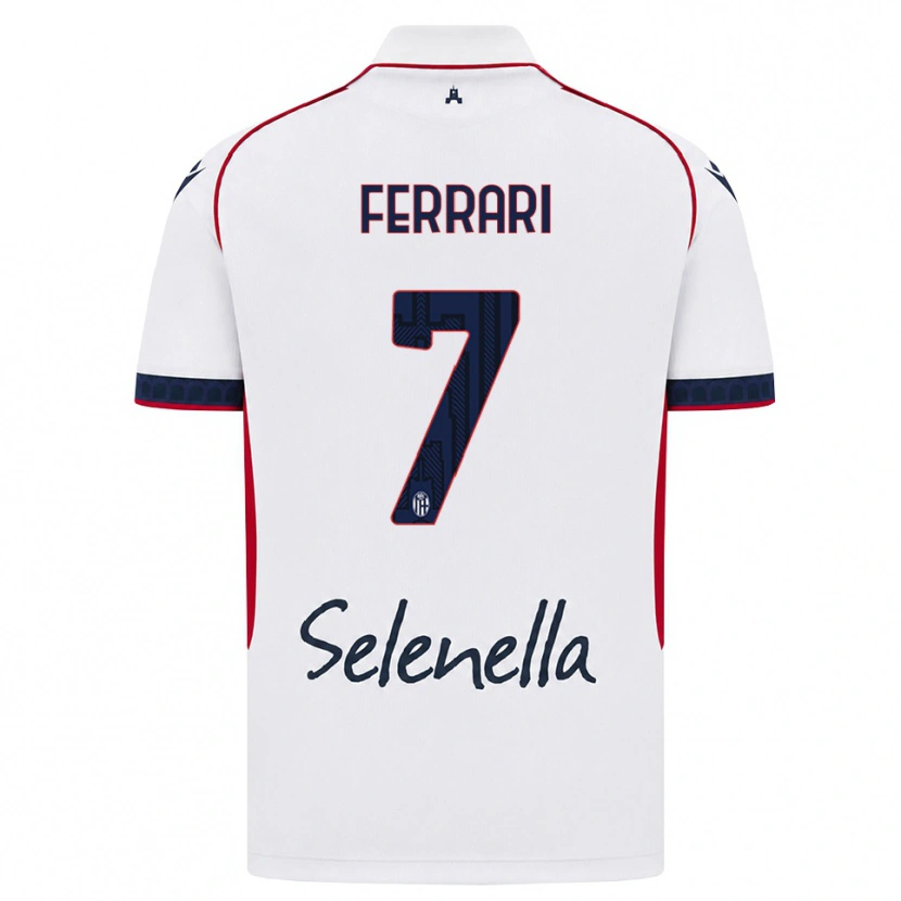 Danxen Mujer Camiseta Flavio Ferrari #7 Blanco Rojo Azul Real 2ª Equipación 2026/27 La Camisa México
