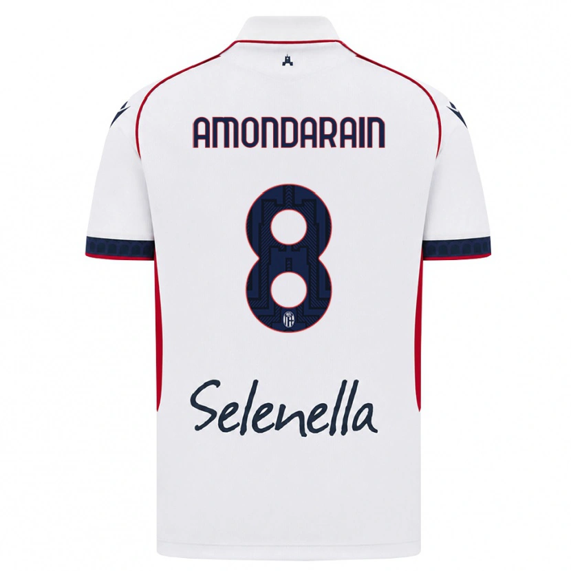 Danxen Mujer Camiseta Mikel Amondarain #8 Blanco Rojo Azul Real 2ª Equipación 2026/27 La Camisa México