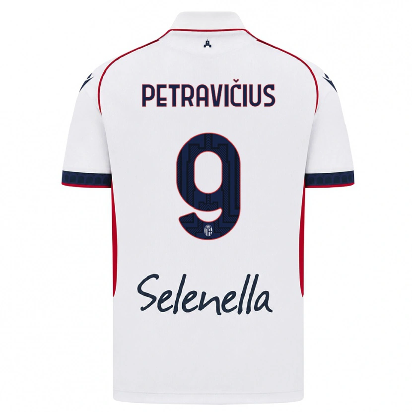 Danxen Mujer Camiseta Joris Petravičius #9 Blanco Rojo Azul Real 2ª Equipación 2026/27 La Camisa México