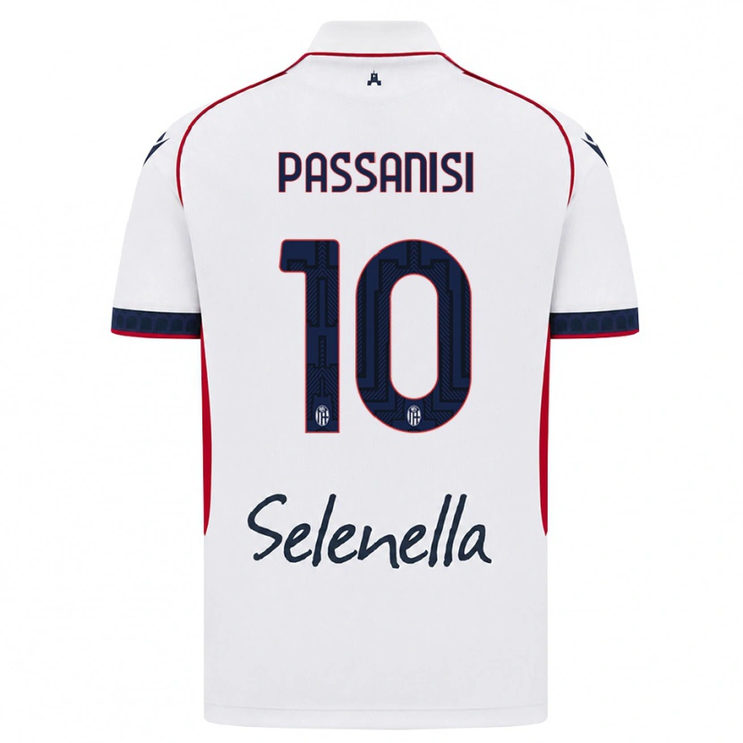 Danxen Mujer Camiseta Fernando Passanisi #10 Blanco Rojo Azul Real 2ª Equipación 2026/27 La Camisa México