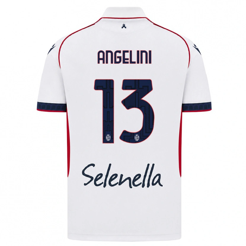 Danxen Mujer Camiseta Riccardo Angelini #13 Blanco Rojo Azul Real 2ª Equipación 2026/27 La Camisa México