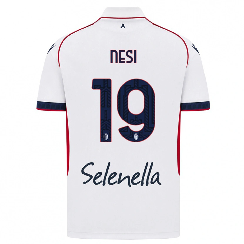 Danxen Mujer Camiseta Luca Nesi #19 Blanco Rojo Azul Real 2ª Equipación 2026/27 La Camisa México