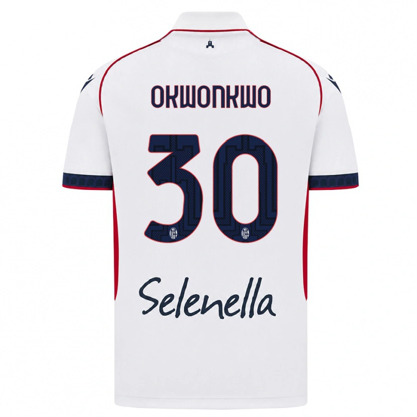 Danxen Mujer Camiseta Orji Okwonkwo #30 Blanco Rojo Azul Real 2ª Equipación 2026/27 La Camisa México