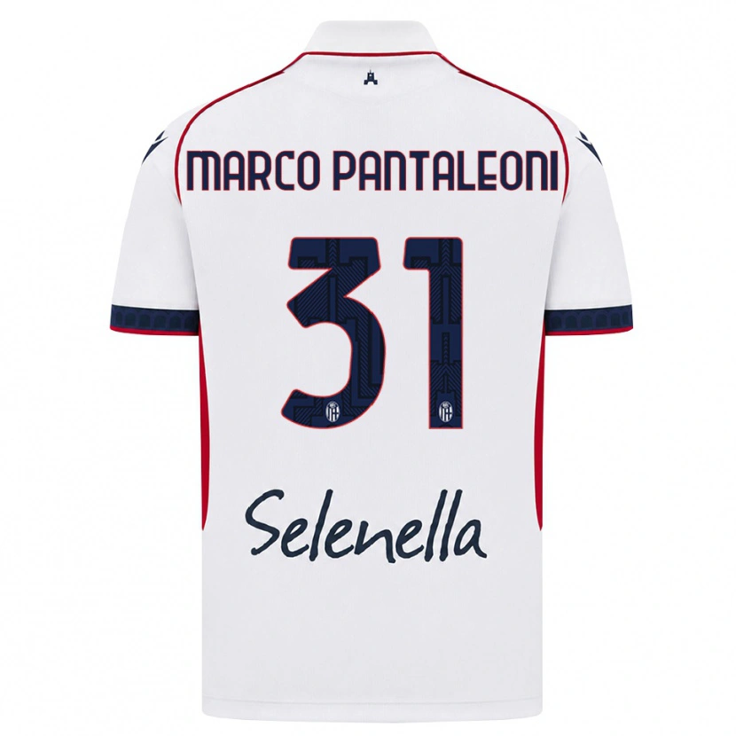 Danxen Mujer Camiseta Gian Marco Pantaleoni #31 Blanco Rojo Azul Real 2ª Equipación 2026/27 La Camisa México