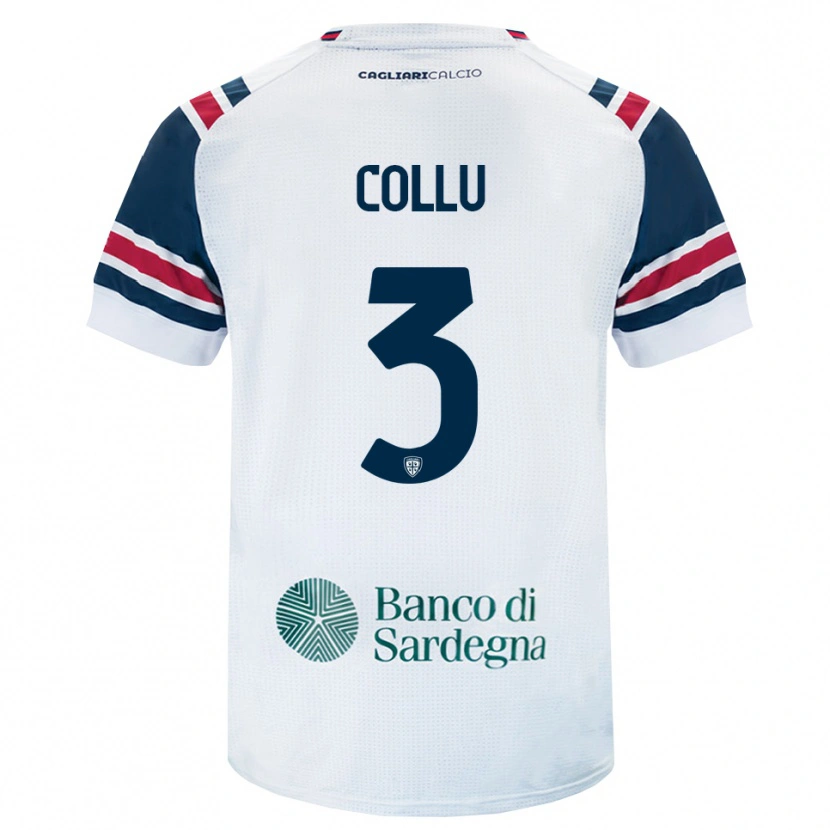Danxen Mujer Camiseta Davide Collu #3 Blanco Rojo Verde 2ª Equipación 2026/27 La Camisa México