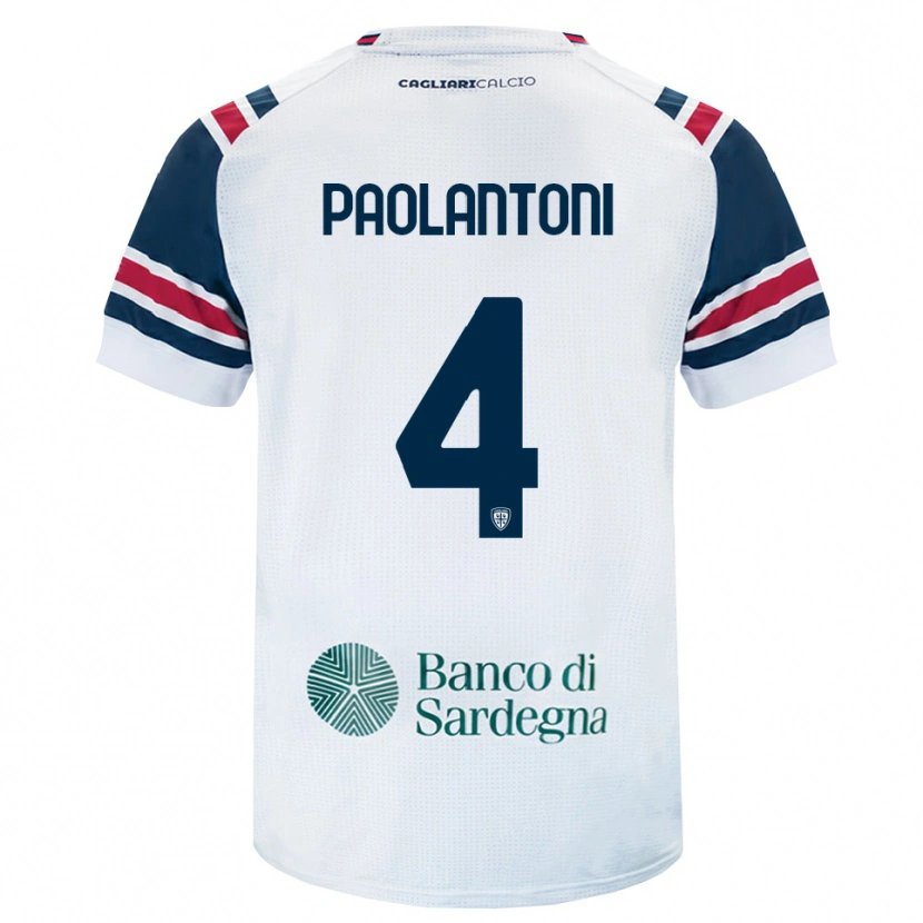 Danxen Mujer Camiseta Mattia Paolantoni #4 Blanco Rojo Verde 2ª Equipación 2026/27 La Camisa México