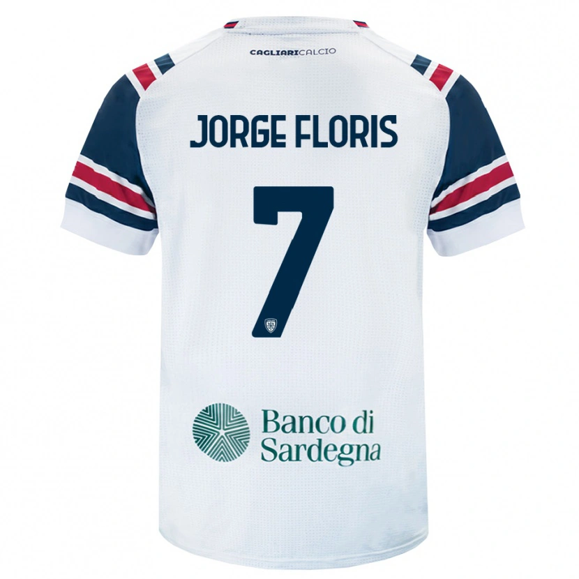 Danxen Mujer Camiseta Nicolò Jorge Floris #7 Blanco Rojo Verde 2ª Equipación 2026/27 La Camisa México