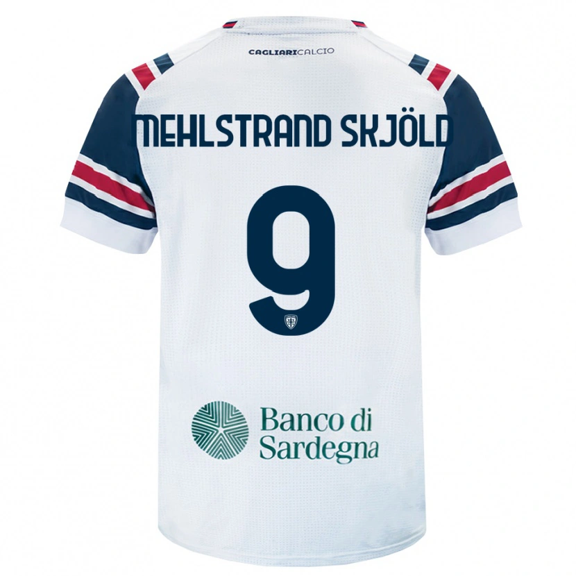 Danxen Mujer Camiseta William Mehlstrand Skjöld #9 Blanco Rojo Verde 2ª Equipación 2026/27 La Camisa México