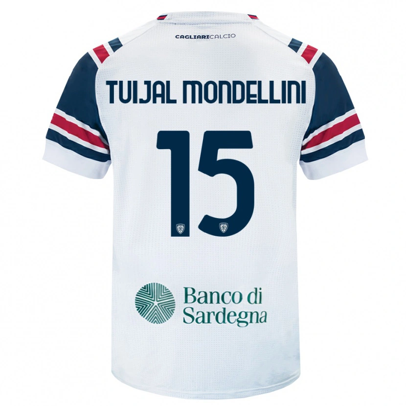 Danxen Mujer Camiseta Luca Tuijai Mondellini #15 Blanco Rojo Verde 2ª Equipación 2026/27 La Camisa México