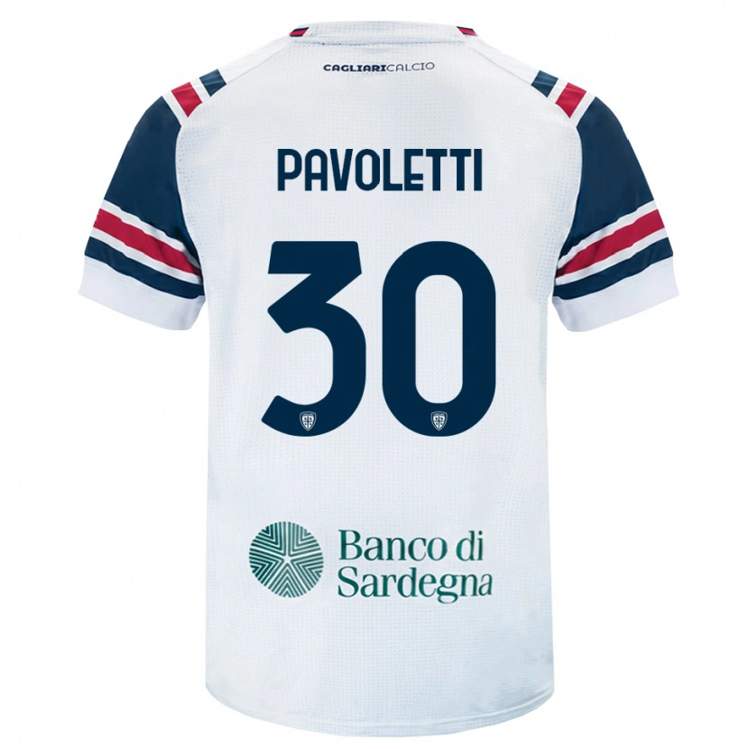 Danxen Mujer Camiseta Leonardo Pavoletti #30 Blanco Rojo Verde 2ª Equipación 2026/27 La Camisa México