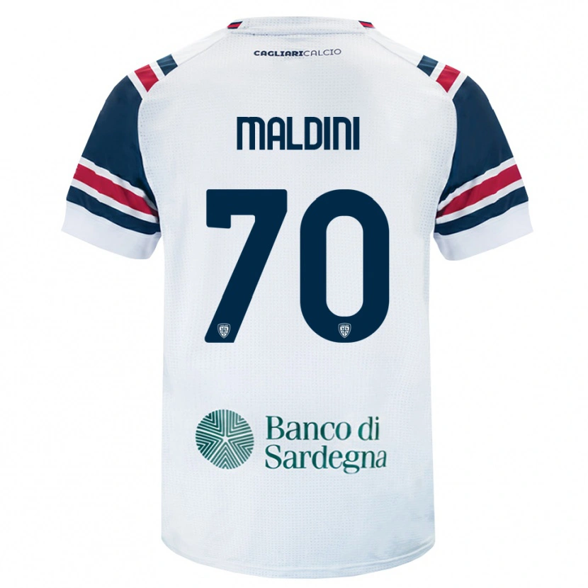 Danxen Mujer Camiseta Daniel Maldini #70 Blanco Rojo Verde 2ª Equipación 2026/27 La Camisa México