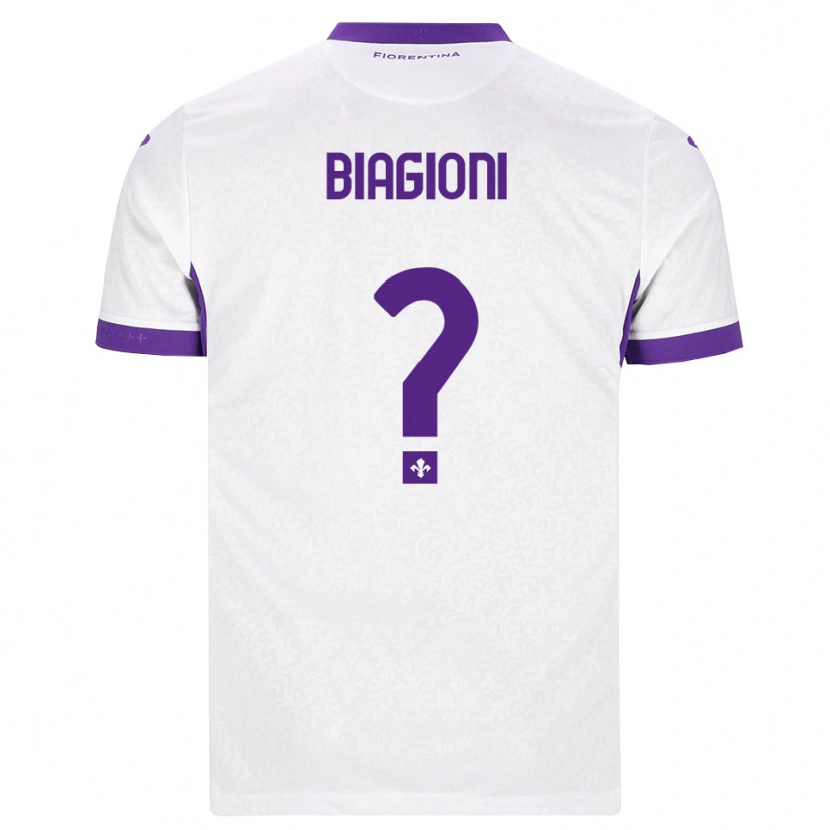 Danxen Mujer Camiseta Lorenzo Biagioni #0 Blanco Morado 2ª Equipación 2026/27 La Camisa México