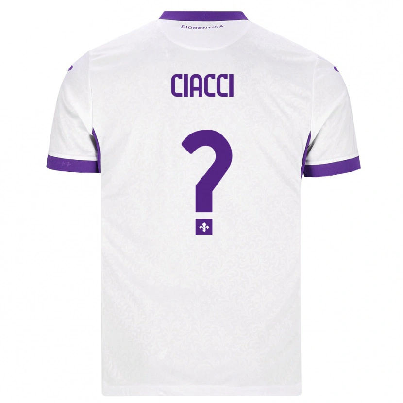 Danxen Mujer Camiseta Niccolò Ciacci #0 Blanco Morado 2ª Equipación 2026/27 La Camisa México
