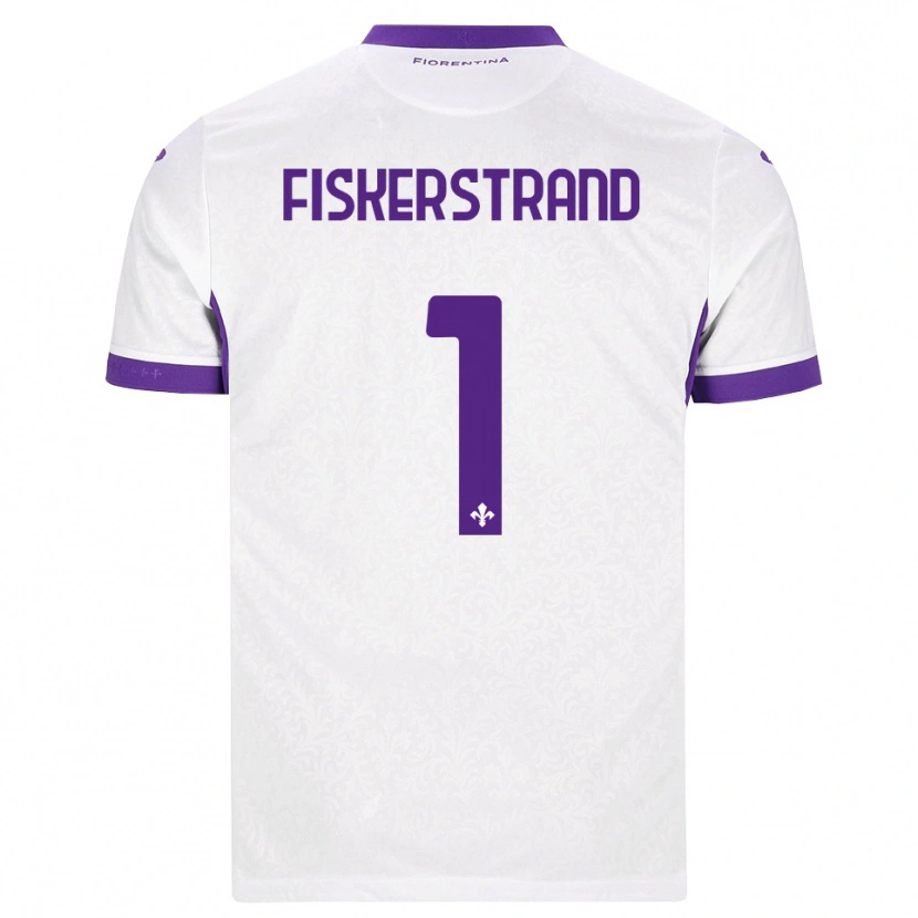 Danxen Mujer Camiseta Cecilie Fiskerstrand #1 Blanco Morado 2ª Equipación 2026/27 La Camisa México