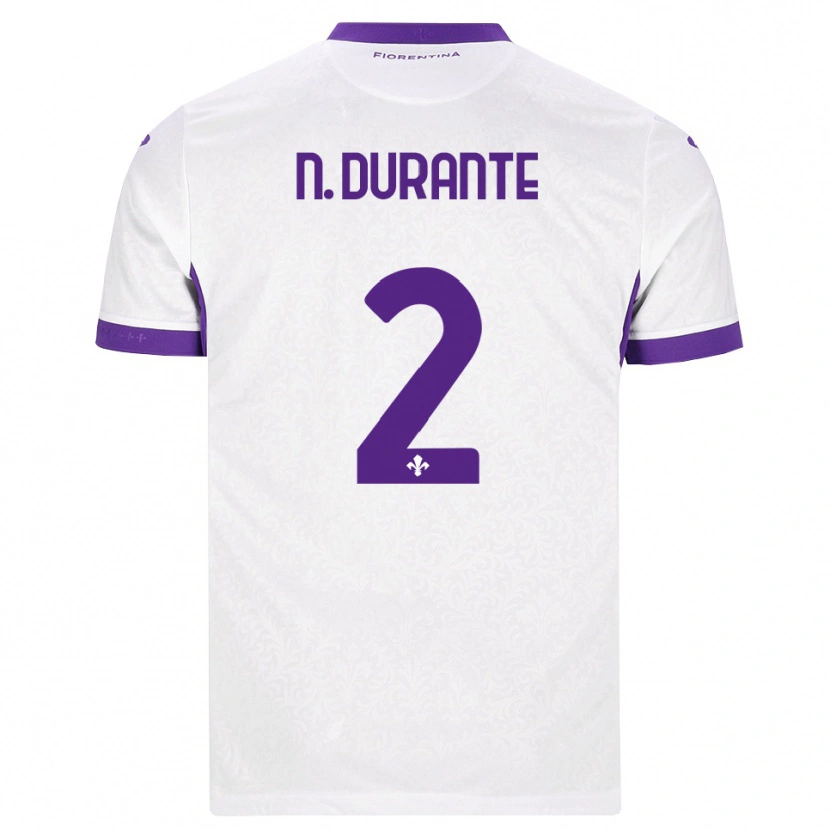 Danxen Mujer Camiseta Nicholas Durante #2 Blanco Morado 2ª Equipación 2026/27 La Camisa México