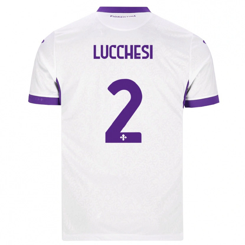 Danxen Mujer Camiseta Andrea Lucchesi #2 Blanco Morado 2ª Equipación 2026/27 La Camisa México