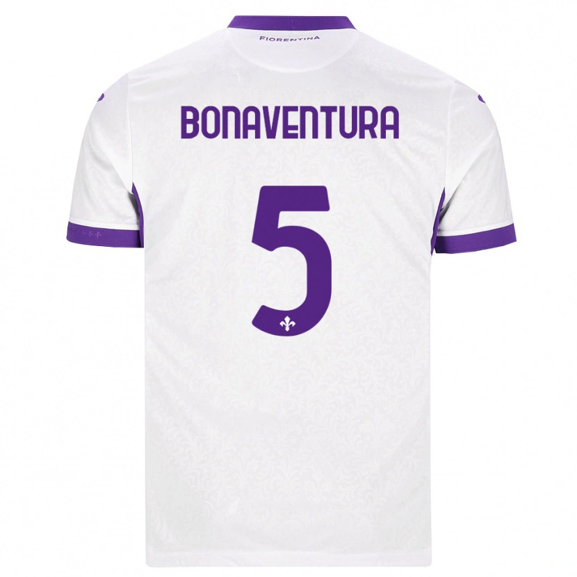 Danxen Mujer Camiseta Giacomo Bonaventura #5 Blanco Morado 2ª Equipación 2026/27 La Camisa México