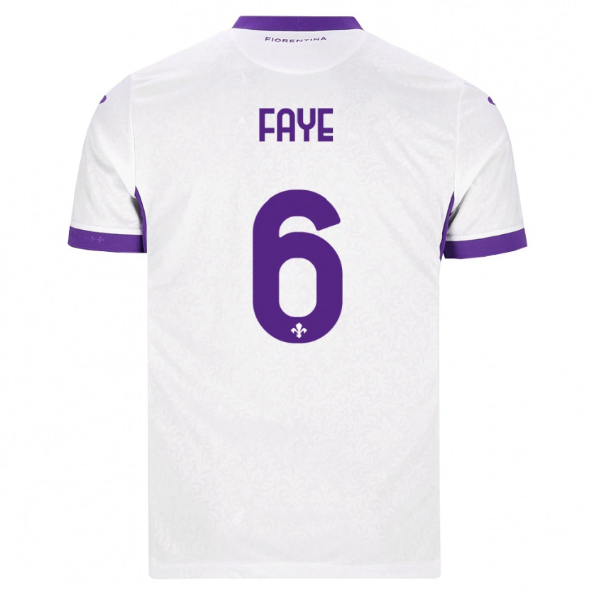 Danxen Mujer Camiseta Moussa Faye #6 Blanco Morado 2ª Equipación 2026/27 La Camisa México