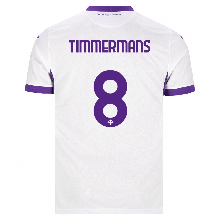 Danxen Mujer Camiseta Loric Timmermans #8 Blanco Morado 2ª Equipación 2026/27 La Camisa México