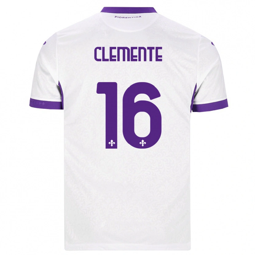 Danxen Mujer Camiseta Raffaele Clemente #16 Blanco Morado 2ª Equipación 2026/27 La Camisa México