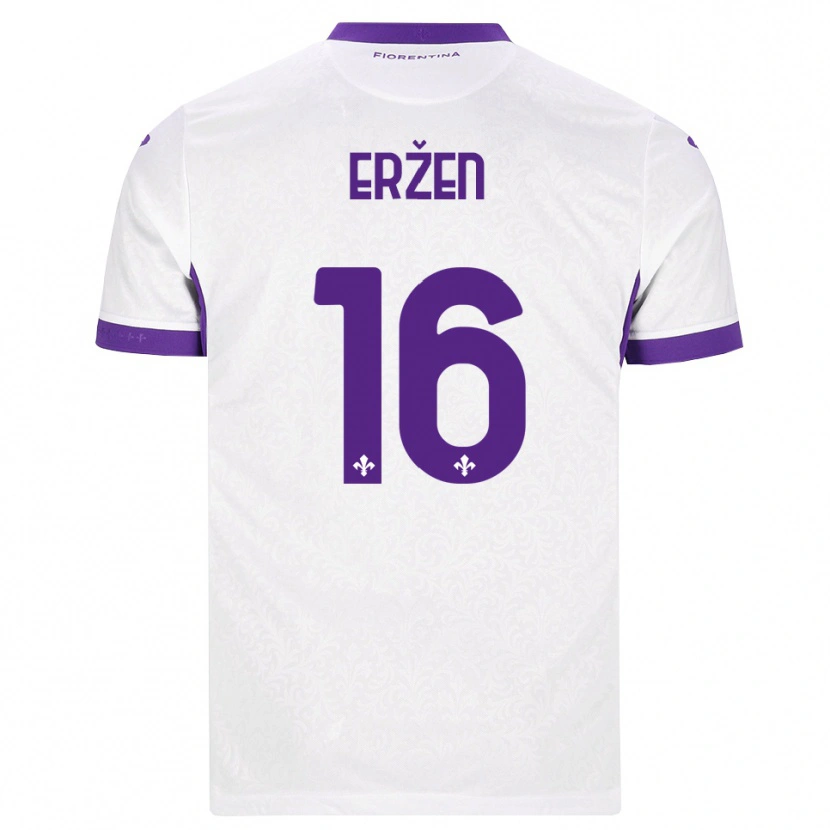 Danxen Mujer Camiseta Kaja Erzen #16 Blanco Morado 2ª Equipación 2026/27 La Camisa México