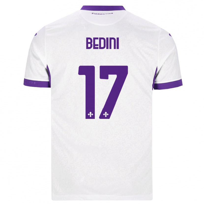 Danxen Mujer Camiseta Benedetta Bedini #17 Blanco Morado 2ª Equipación 2026/27 La Camisa México