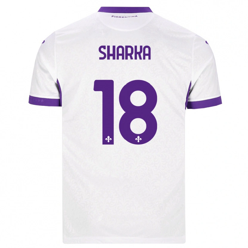 Danxen Mujer Camiseta Gentjan Sharka #18 Blanco Morado 2ª Equipación 2026/27 La Camisa México