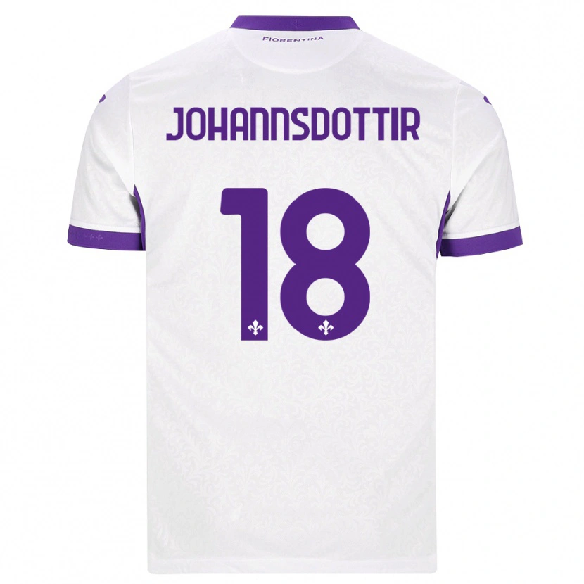 Danxen Mujer Camiseta Alexandra Johannsdottir #18 Blanco Morado 2ª Equipación 2026/27 La Camisa México