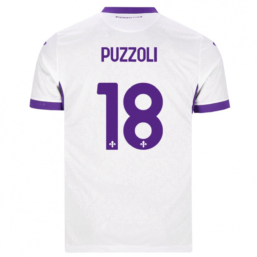 Danxen Mujer Camiseta Giorgio Puzzoli #18 Blanco Morado 2ª Equipación 2026/27 La Camisa México