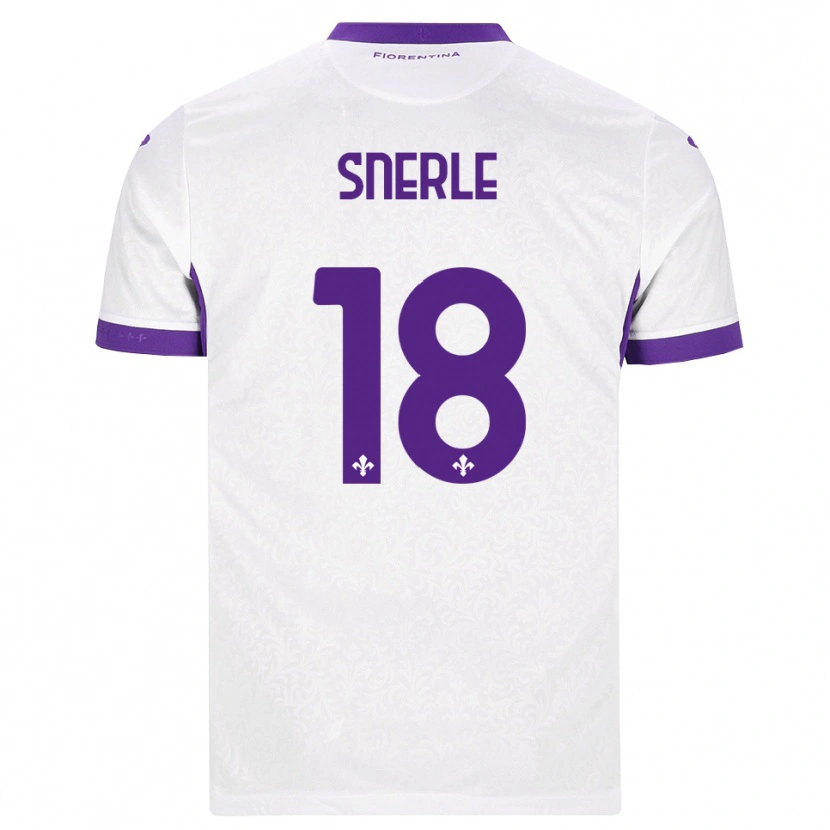 Danxen Mujer Camiseta Emma Strøm Snerle #18 Blanco Morado 2ª Equipación 2026/27 La Camisa México
