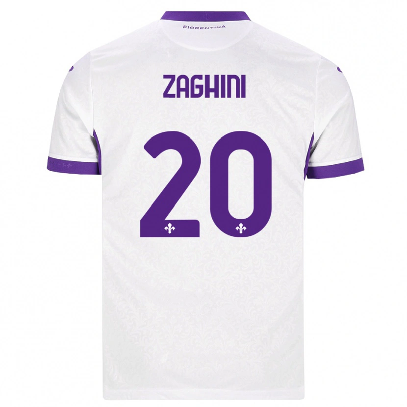 Danxen Mujer Camiseta Alice Zaghini #20 Blanco Morado 2ª Equipación 2026/27 La Camisa México