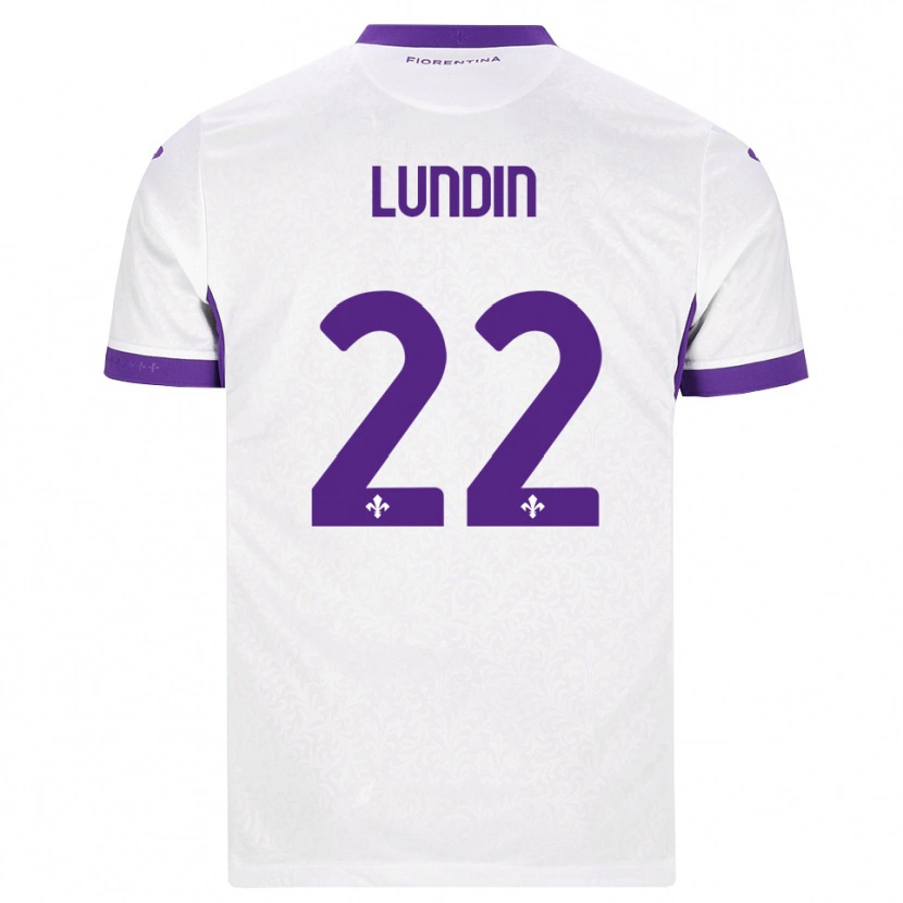 Danxen Mujer Camiseta Karin Lundin #22 Blanco Morado 2ª Equipación 2026/27 La Camisa México