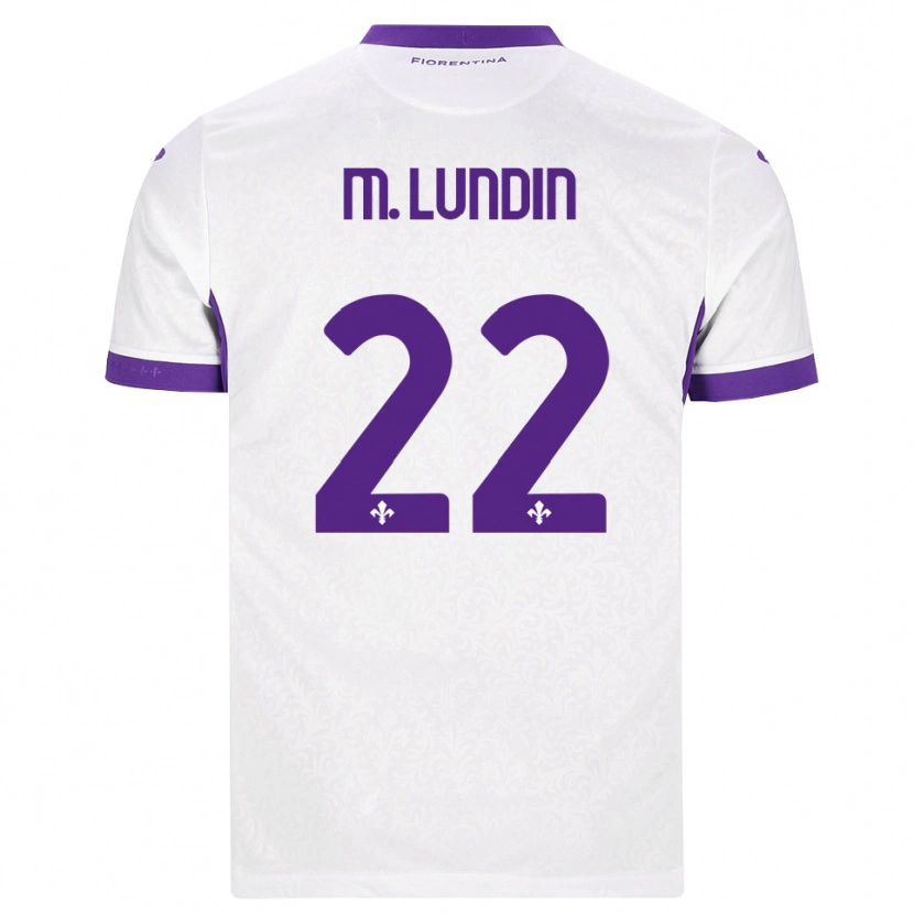 Danxen Mujer Camiseta Karin Maria Lundin #22 Blanco Morado 2ª Equipación 2026/27 La Camisa México